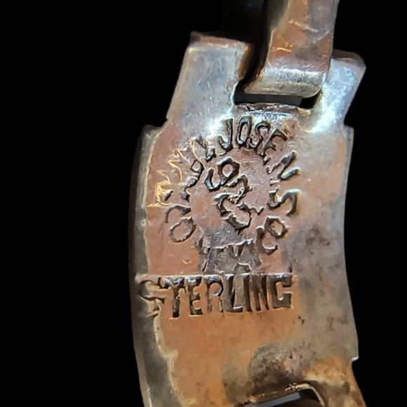 Vintage Taxco Signed Sterling Silver & Abalone Link Bracelet Size 6 1/2 - Picture 10 of 10